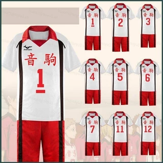 Haikyuu Nekoma Trường Trung Học Cosplay Khách Hàng Yaku Morisuke Tetsurou Kenma Áo Thun Top Tay Ngắn Đồng Phục Bộ Đồ Thể Thao