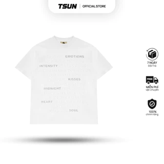 Áo Thun TSUN Emotions Tee - Trắng - [UNISEX] - In Nổi, Phản Quang - Nam/Nữ S-5XL