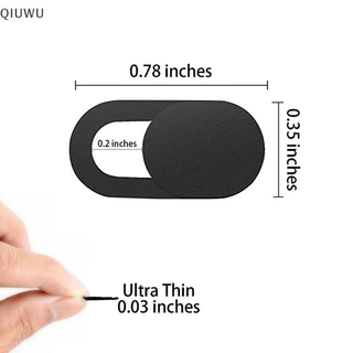 Qiuwu WebCam Cover Nhãn dán bảo mật ống kính máy ảnh bằng nhựa cho máy tính xách tay iPhone PC.