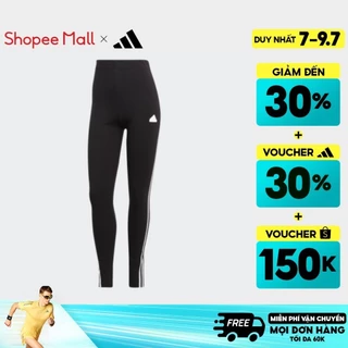 [7-9.7-VOUCHER 30%]adidas Phong cách sống Quần Legging 3 Sọc Future Icons Nữ Đen HT4713