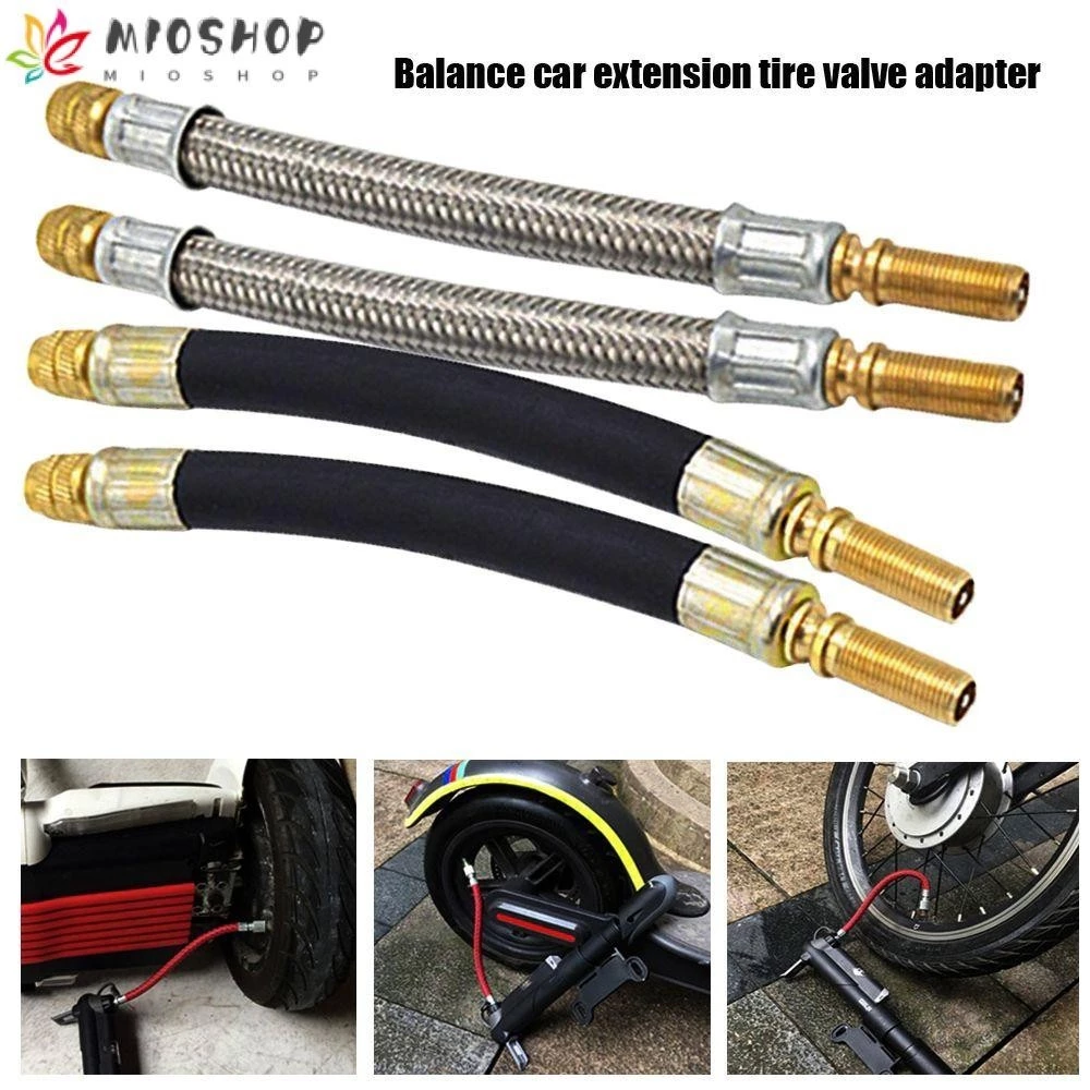 Mioshop Vòi phun mở rộng bằng thép không gỉ Ván trượt Công cụ đi xe đạp Phụ kiện xe tay ga Xe tay ga Van chuyển đổi cho Mijia M365