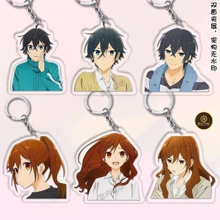 Móc khoá Horimiya Anime Keychain Women Miyamura Izumi Hori Kyoko Acrylic Key Chain Man Kawaii_mica Hoàng