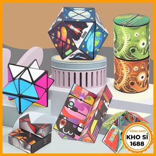 Đồ Chơi Khối Rubik 3D, Rubik Magic Thay Đổi Hình Dạng Độc Đáo Cho Trẻ Em, Đồ Chơi Sáng Tạo E1432