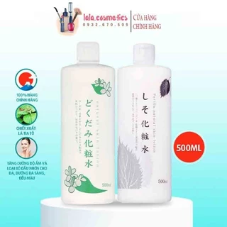 Nước hoa hồng Toner diếp cá Dokudami Natural Skin Lotion Nhật 500ml