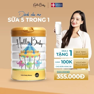 Sữa công thức Sữa bột Hallo Baby MAMA 800gr dành cho bà bầu bổ sung dưỡng chất thơm ngon dễ uống