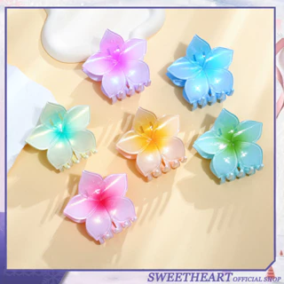 Sweet HEART JEWELRY 8CM Plumeria Lớn Tóc Kẹp Tóc Mũ Kẹp Tóc Nữ Hoa Cá Mập Kẹp