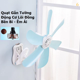 QUẠT TRẦN MINI 5 CÁNH ĐA NĂNG, Quạt mini kẹp bàn, quạt mini kẹp tường, quạt mini kẹp trần (quạt ký túc xá sinh viên)