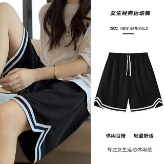 Quần Short Bóng Rổ Nam Nữ Thể Thao Mỹ Crop Bóng Quần Lưới Nhanh Khô Rời Bỏ Túi Quần Mùa Hè Đen Thể Dục Kích Thước Lớn