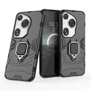 Dành Cho Huawei Pura 70 Ultra Ốp Lưng Giáp PC Từ Hút Chân Đế Full Cover Cho Huawei P70 Pro P60 Nghệ Thuật P50 P40 P30 Lite Nova 4E