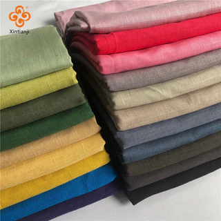 Mùa Hè Vải Lanh Tre 1 Mét Phong Cách Trung Hoa Màu Trơn cotton Và Vải Lanh Trơn diy Đường Phù Hợp Với Tai Đầm Quần