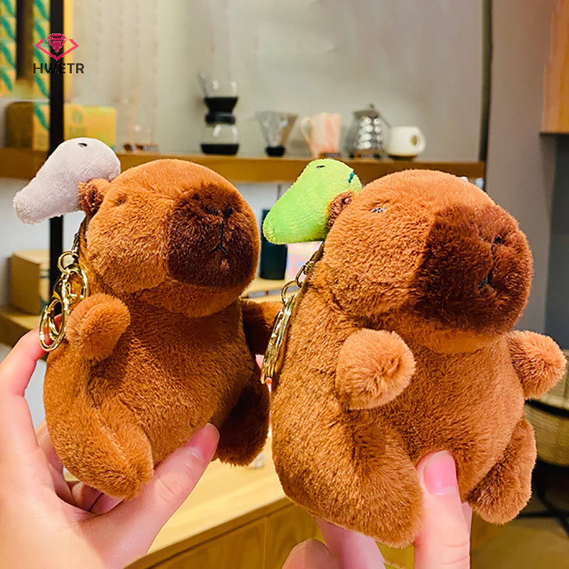Hwetr Capybara Sang Trọng Móc Khóa Túi Dễ Thương Mặt Dây Chuyền Sáng Tạo Lông Tơ Động Vật Móc Khóa Quà Tặng Sinh Nhật Mới