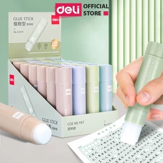 Hồ Khô Keo Dán Giấy Pastel 9g Deli - Khô Nhanh Siêu Dính Mùi Thơm Nhỏ Gọn Tiện Lợi Học Sinh Làm Thủ Công Văn Phòng