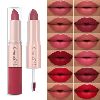 Spot Goods#Pay Attention to View!Link Disclaimer-Foreign Trade Exclusive Supply:CmaaDu 12Color Two-in-One Lipstick and Lip Gloss5.17mz