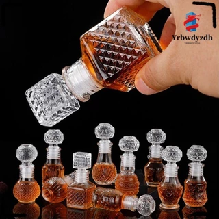 Yrbwdyzdh 1 Chai Rượu, Rượu Cồn Có Nắp Vít Bình Whisky, Chai Thủy Tinh Nhỏ Trong Suốt Mini 50ml