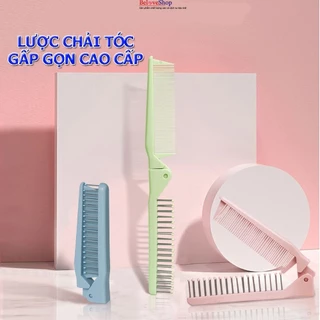 Lược giá tốt, lược chải tóc gấp gọn bỏ túi xinh xắn giành cho tóc xoăn tóc dài có chải masage -BelveShop