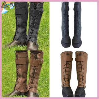 Vua Giả Da Lộn Boot Bao Thìa Thời Trung Cổ Gaiters Hiệp Sĩ Chiến Binh Chân Cận Vệ Phục Hưng Trang Phục Phụ Kiện Cho Hallowe