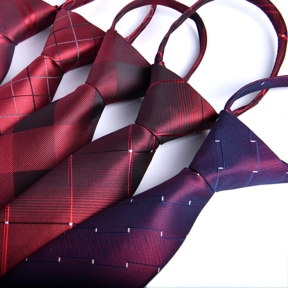 Dây Kéo Cà Vạt Nam Cà Vạt Lười Pre-tied Cà Vạt Sọc 7cm Cà Vạt Dây Kéo Cho Nam Nữ