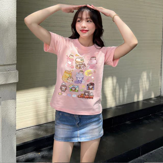 Áo Baby Tee PINKSTORE29 In Hình Icon Drinks Chibi A51066