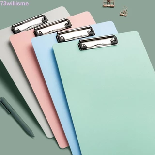 Willisme Nhựa Clipboard Mờ A4 / A5 Giấy Tài Liệu Trường Văn Phòng Phẩm Vật Dụng Hồ Sơ Kẹp Bảng Cứng Kẹp Bảng Viết Pad