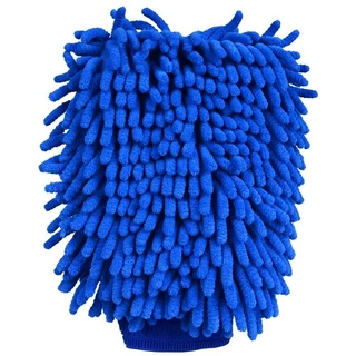 Găng tay làm sạch ô tô đa năng New Blue Superfine Fiber Hai mặt Chenille Coral Fleece Cleaning Tool 1Pc