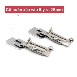 Cữ may lai gấp 1 lần, CUỐN XÕA 226(1/4-1inch) chỉnh cỡ 0,6mm-25mm dùng cho máy may 1 kim công nghiệp (TẶNG ỐC BẮT CỮ)