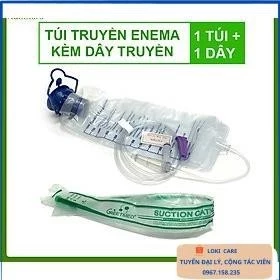 Túi thải độc đại tràng, coffee enema (1200ml ) thụt tháo đại tràng, caphe enema, thải độc cà phê, súc ruột dung tích