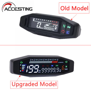 [Có cảm biến] Mô hình nâng cấp Máy đo tốc độ xe máy kỹ thuật số LCD đa năng Máy đo tốc độ máy đo dầu Máy đo tốc độ Máy đo tốc độ xe đạp điện