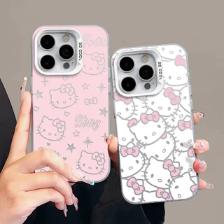 Ốp Lưng Dành Cho Samsung Galaxy S23 FE S24 S23 S22 S21 Ultra Plus S20 S21 FE Note 20 Ultra Cartoon Kitty Star Cool Full Màn Hình IMD Đáng Yêu Sang Trọng Chống Sốc Bìa Cứng