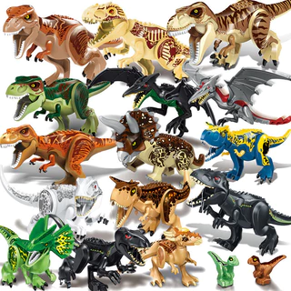 Đồ chơi lắp ráp khủng long kỷ Jura Khối xây dựng hạt lớn Tyrannosaurus Pterosaur Tyrannosaurus Heavy @ -