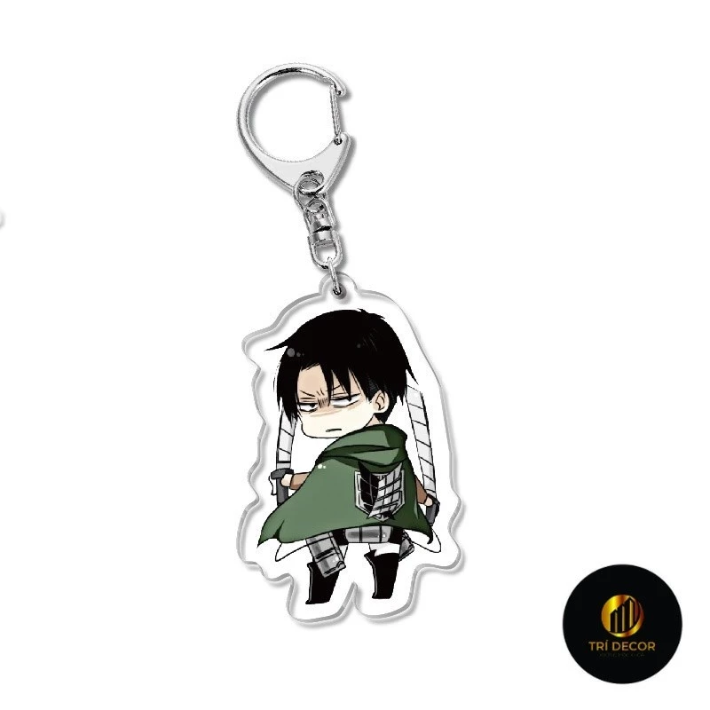 Móc Khóa Hình Shingeki no Kyojin Attack on Titan Levi Eren Dễ Thương