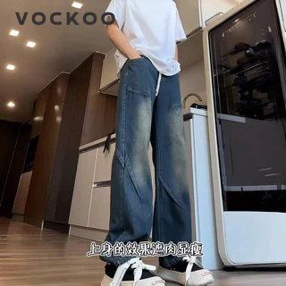 VOCKOO quần jean nam quần_ống_rộng quần dài nam 2024 NEW STYLE MNK2451YYR 23Z240607