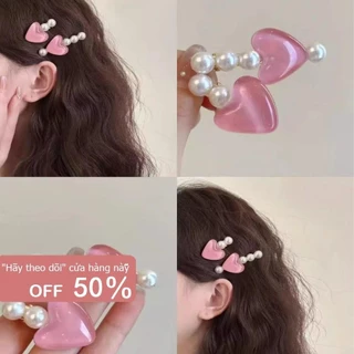 Kẹp Tóc BYFOR, Kẹp Tóc Bên Tình Yêu Mini, Công Chúa Dễ Thương Barrette Trái Tim Phụ Kiện Tóc Mỏ Vịt Kẹp Tóc Cho Bé Gái