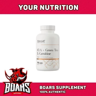 CLA + CARNITINE + GREEN TEA - HỖ TRỢ GIẢM MỠ KÊT HỢP TINH CHẤT TRÀ XANH CỦA OSTROVIT (90 VIÊN)