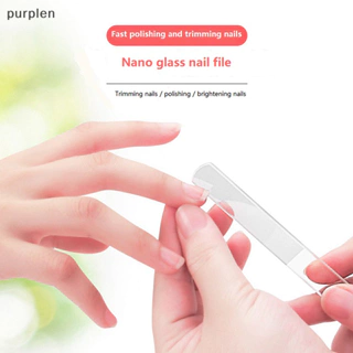 Purplen Nail File Tool Nano Glass Buffer Đánh bóng mài Nail Art Thiết bị làm móng tay EN