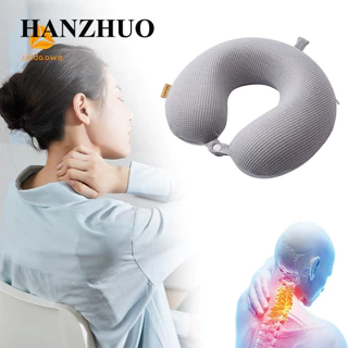 Hanzhouzidawe máy bay du lịch gối cổ xốp thoải mái Tấm lót du lịch hình chữ U hỗ trợ mềm mại và thoáng khí, giảm mệt mỏi