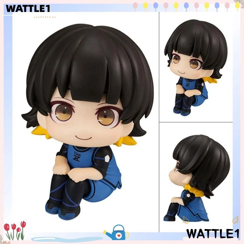 Wttle Blue Lock Hình, Nagi Seishiro Tra cứu Mô hình búp bê, Trang trí máy tính để bàn thời trang PVC 10cm Anime Mô hình Đồ trang trí Quà tặng