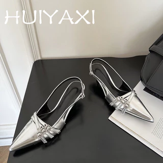 HUIYAXI Giày Cao Gót Mũi Nhọn GIÀY SANDAL Thời Trang Mới 2023 Cho Nữ Màu sắc đa dạng Đệm êm Đường may tỉ mỉ Chất lượng cao FGL2440L5L 16Z240415