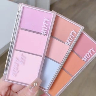 Moty Blush Lasting Nature Không dễ dàng loại bỏ Phấn trang điểm Phấn má hồng chống nước