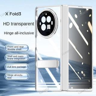 Ốp Lưng Cho Vivo X Fold3 Pro Phim Cường Lực Tích Hợp Với Giá Đỡ Flip Cover Gấp Ốp lưng Bản Lề Bảo Vệ Chống Nhìn Trộm Chống Rơi Vỏ Bảo Vệ Chống Sốc