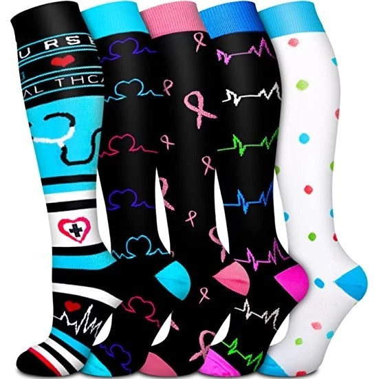 Nén Tất Nam Nữ Ngộ nghĩnh Mèo Mang Thai Phù Marathon Chạy Thể Thao Y Tá Nén Tất