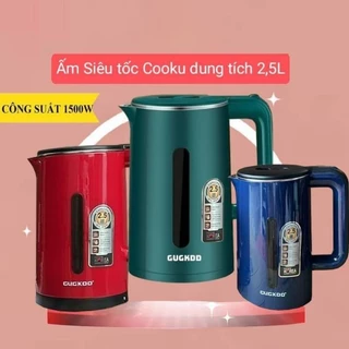 Ấm siêu tốc đun nước COOCKU dung tích 2,5L công suất 1500W