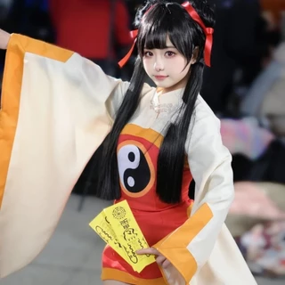 Cardcaptor Sakura anime Trang phục hóa trang: Áo choàng ma thuật Thái Cực Trung Quốc của Li Meiling với tay áo rộng lớn