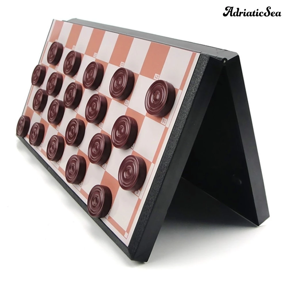 Ad-kids Đồ chơi giáo dục sớmPortable Folding ic Checkers Board Trò chơi xếp hình