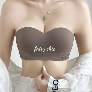 Quây phía trước clasp áo ngực chống trượt đẩy lên ống Top Liền mạch Đồ lót vô hình