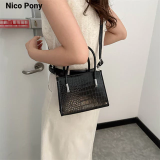 Túi đeo vai nữ Nico Pony thời trang đơn giản xu hướng thời trang mới giản dị đeo chéo thời trang túi vuông nhỏ
