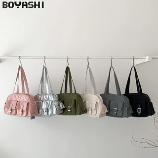 Boyashi Phong cách Hàn Quốc mới túi nách nữ dung tích lớn đeo vai đơn nhiều túi thích hợp túi nylon đi lại