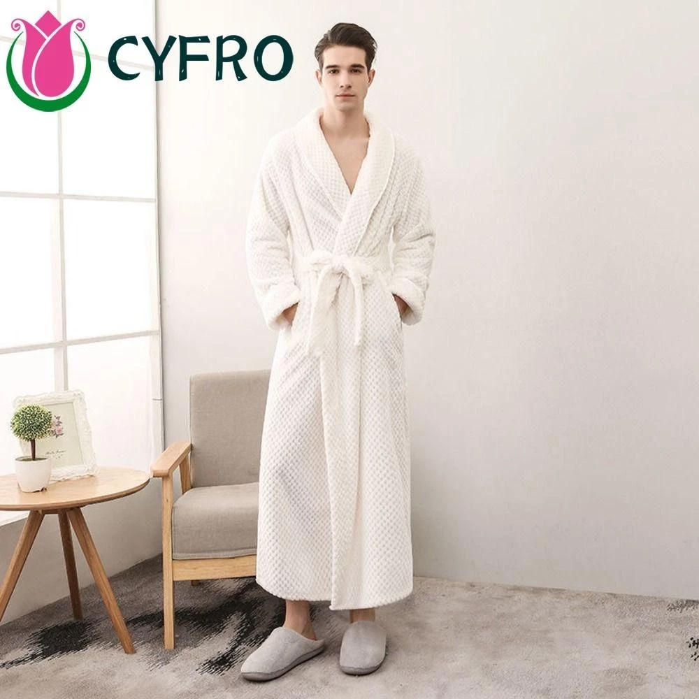 Áo choàng ngủ CYFRO, Quần áo ngủ Kimono kéo dài, Khăn choàng nhà đơn giản Khăn choàng nam sang trọng Áo choàng du lịch