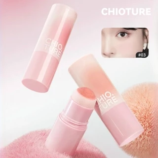 CHIOTURE Má hồng Poke Blush Stick Kem Đất sét má hồng Highlighter Matte Di động Dễ thương Blush