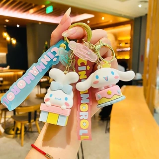 Anime Móc Khóa Kawaii Cinnamoroll Móc Chìa Khóa Phong Cách Tiệc Mới Hoạt Hình Xe Móc Chìa Khóa Túi Nữ Mặt Dây Chuyền Đồ Trang Trí Cho Trẻ Em Quà Tặng