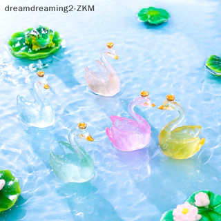 [Dreamdreaming] Các bức tượng thiên nga Micro Crown Đồ trang trí sân vườn phát sáng Nhà thu nhỏ Trang trí hoạt hình dễ thương Đồ thủ công để bàn Đồ trang trí ô tô Quà tặng [zkm]